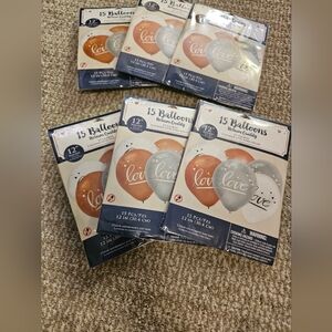 Love Party Balloons Qty 15 Per Package, 2 Packages Included